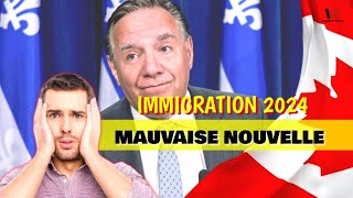 IMMIGRER AU CANADA EN 2024 : MAUVAISE NOUVELLE AU QUEBEC