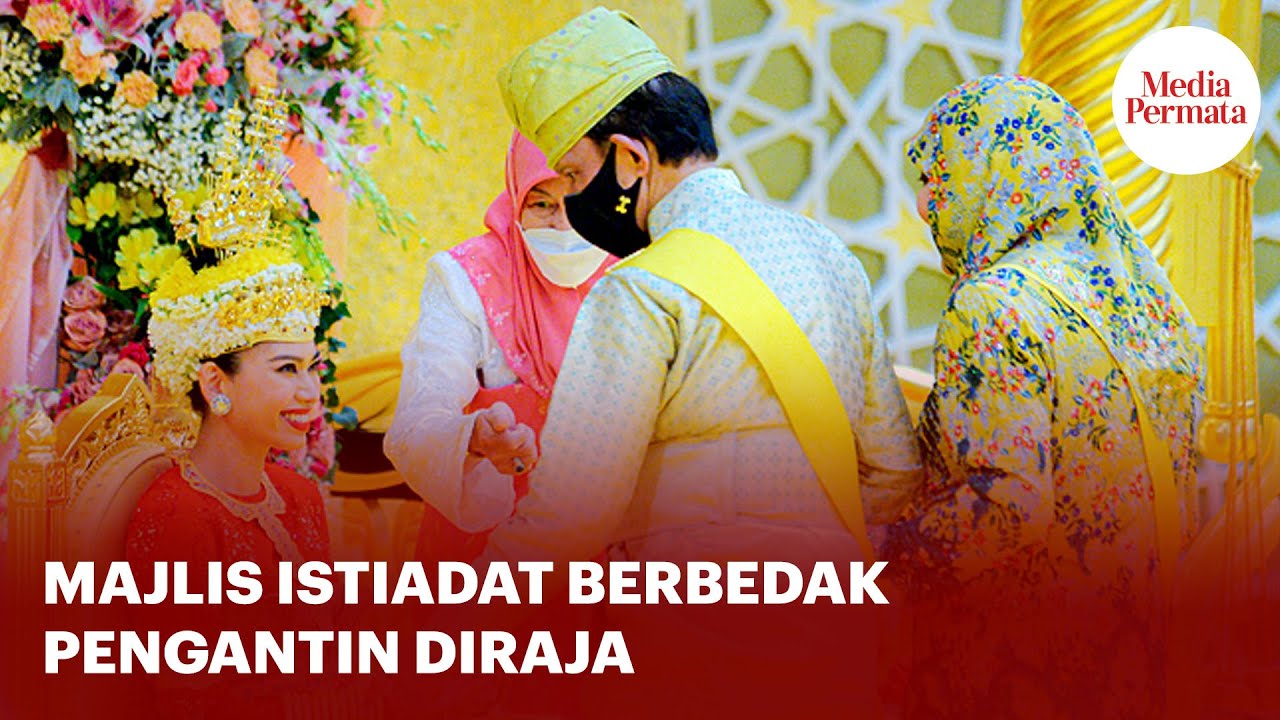 Majlis Istiadat Berbedak Pengantin Diraja - YouTube