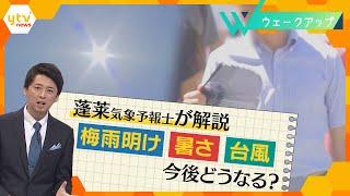 記録的な早さで梅雨明け…そして各地では酷暑…。いったい何が起きている！？来週には梅雨空が戻る？蓬莱気象予報士が解説【ウェークアップ】