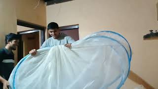 How to fold a mosquito net in easy  3 steps