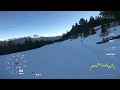 andorra vallnord pal la serra el beç full ski descent from a beginner