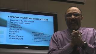 Assertiveness training seminar - recognising assertive passive and aggressive behavioiurs