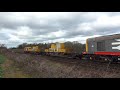 hd railfreight 20118 u0026 20132 pass postern lane working 3y03 23 2 17