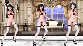 【MMD】虎視眈々（黒川千秋・速水奏・鷺沢文香）