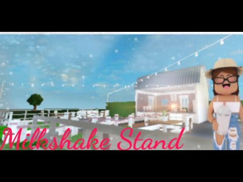 MINI MILKSHAKE STAND- Bloxburg- Anixiia Playz - YouTube