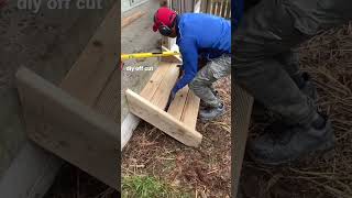 How To Make Timber Steps/ Stairs #shorts #youtubeshorts #woodworking