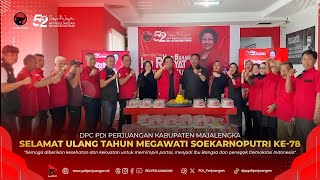 DPC PDI Perjuangan Kabupaten Majalengka: Selamat Ulang Tahun Megawati Soekarnoputri Ke-78