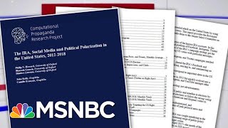 Senate Report: Russia Used Social Media To Help President Trump Campaign | Velshi & Ruhle | MSNBC