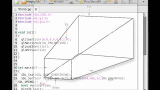 OpenGL (SDL,c++) tutorial 1 (part 1) - hello world