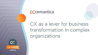 CX Doers: CX as a lever for business transformation in complex organizations