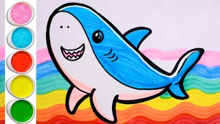 🌈 LIVE: Underwater Rainbow Adventure! Mommy & Baby Shark Drawing Fun for Kids 🦈🎨"