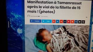 algérie: manifestation à tamanrasset après le viol de la fillette de 15 mois !