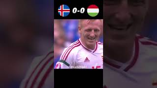 Iceland vs Hungary｜UEFA Euro 2016 #youtube #football #uefa#shorts
