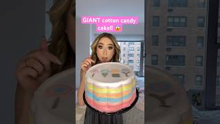 GIANT cotton candy cake!! 😱 #shorts #foodie #cake @dylanscandy