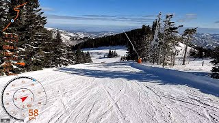 [4K] Skiing Kopaonik, Krčmar - On Piste/Staze 21 and 6 and then Off Piste, Serbia, GoPro HERO10