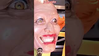 Making the horror joker cake 😱😱 || #shorts #joker #cake