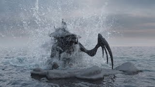 Large Scale Fluid - Houdini Water Interaction