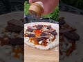 Full English breakfast turned into Pizza elburritomonster on TikTok #shorts