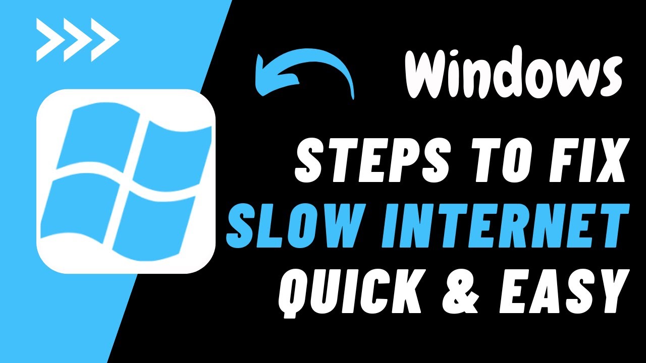 How To Fix Slow Internet Speed On Windows !! Speed Up Slow Internet ...