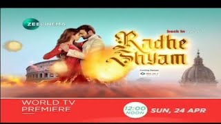 Radhe Shyam Hindi Dubbed Promo On Zee Cinema | Prabhas Kumar | Pooja Hegde