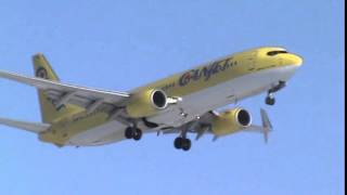 Canjet 737-800 Landing in Toronto Runway 24R