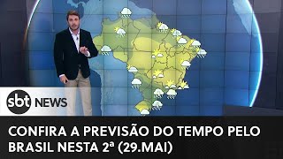 Previsão do Tempo: chuva em São Paulo e calor no Nordeste | #SBTNewsnaTV (29/05/23)