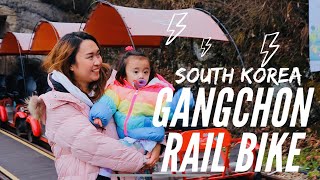 SO FUN BUT ALSO TIRING!? 🤪: Gangchon Rail Bike | South Korea