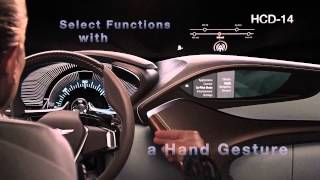 Hyundai HCD-14 Genesis Concept Interior Demo - Eye tracking and 3D hand gesture recognitio...