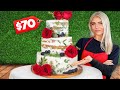 I made a DIY WEDDING CAKE for $70 *to prove my sister wrong*