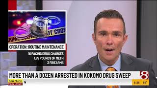 Over a dozen people arrested in Kokomo drug sweep