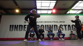 KYOKA vs Rinka [DANCE ALIVE HERO'S FINAL 2018 前日予選] HIP HOP BEST4