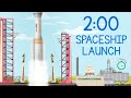 2 Minute Rocket Launch Countdown! 🏗️ Full Rocket Build & Launch Visual Timer