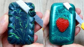 Relaxing Soap Carving ASMR. Satisfying Soap and lipstick cutting. Corte de jabón - 508
