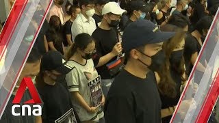 Hong Kong protesters gather at Yuen Long MTR station to mark mob attack