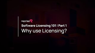 Software Licensing 101 part 1 - why use licensing