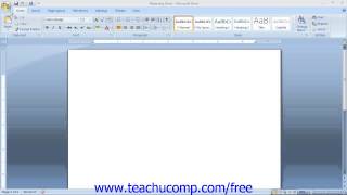 Word 2007 Tutorial Using Templates-2007 Microsoft Training Lesson 8.2