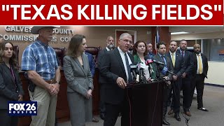 FULL: Galveston County authorities announce arrest in "Texas Killing Fields" case