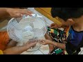 Unboxing Solar Desk fan with led light and solar pannel Tipid sa kuryente #solar