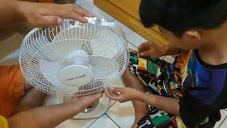 Unboxing Solar Desk fan with led light and solar pannel Tipid sa kuryente #solar