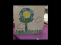 bailey’s art adventures blue flower art tutorial