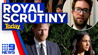Prince Harry and Meghan’s movements criticised by British media | 9 News Australia