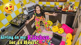 Living in my Kitchen (Rasoda) for 24 HOURS!! *and this is what happened* 🤯