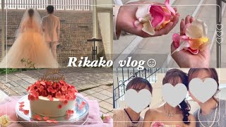 【社会人休日VLOG】友達の結婚式に参列👰🏻‍♀️🤵🏻 幸せで満たされたvlog