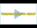 Variable length array (2 Solutions!!)