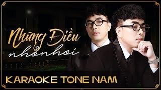 NHỮNG ĐIỀU NHỎ NHOI (Karaoke Tone Nam)- Nguyễn Hồng Thuận x Vy Oanh |Tuyển Tập Karaoke Top Hits Vpop