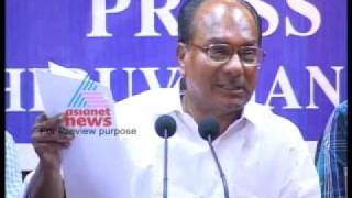 AK Antony in chat with media