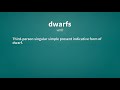 dwarfs definition of dwarfs 📖