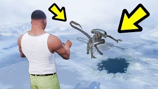 GTA 5 - How to BREAK the Alien out of the ice!