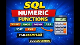 SQL Numeric Functions Explained | CEILING, FLOOR, ROUND, ABS | SQL Tutorial #learnsql #dataanalytics