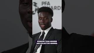 Bukayo Saka Reacts To Being CROWNED PFA Young Player Of The Year 🔥
